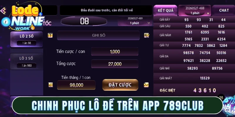 Chinh phục thế giới lô đề thú vị trên app 789club