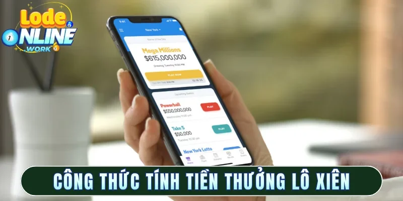 Công thức tính tiền thưởng lô xiên chi tiết