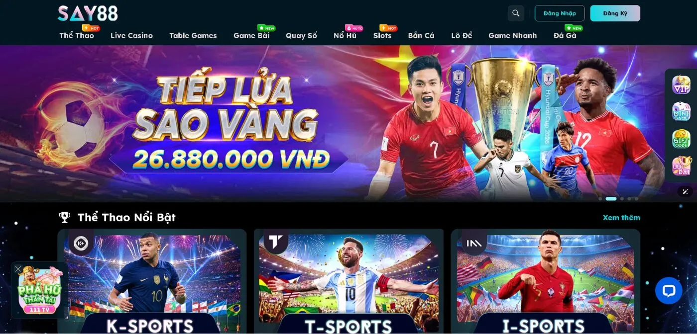 Say88 là nhà cái được đánh giá cao về tiêu chuẩn vận hành
